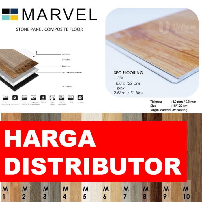 Terlaris Marvel Spc Flooring Lantai Spc Marvel Vinyl Klik Tanpa Lem