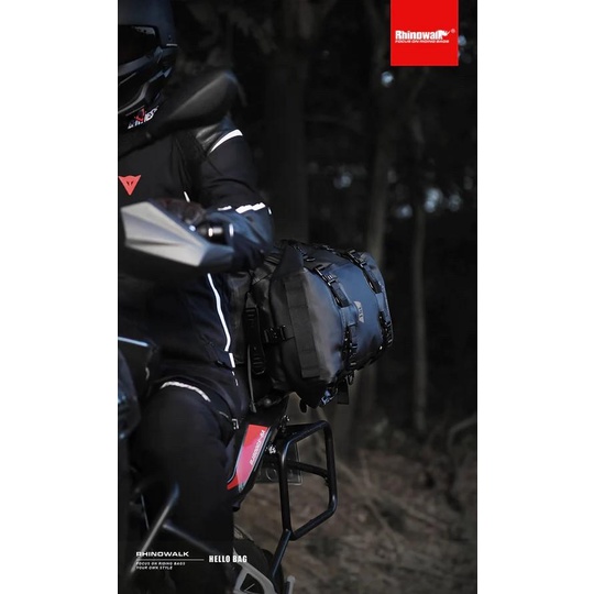 Terlaris Rhinowalk Waterproof Modular Motorcycle Packs 8L / 15L / 30L - Black