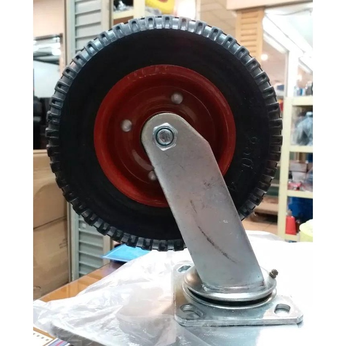 Terlaris Roda Pneumatic 6 Inchi Hidup (Roda Angin) Troli Trolley Lori Caster