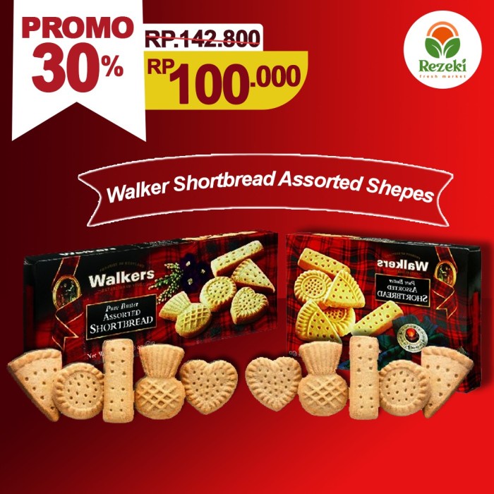 

Walkers Pure Butter Assorted Shortbread [160 gr]