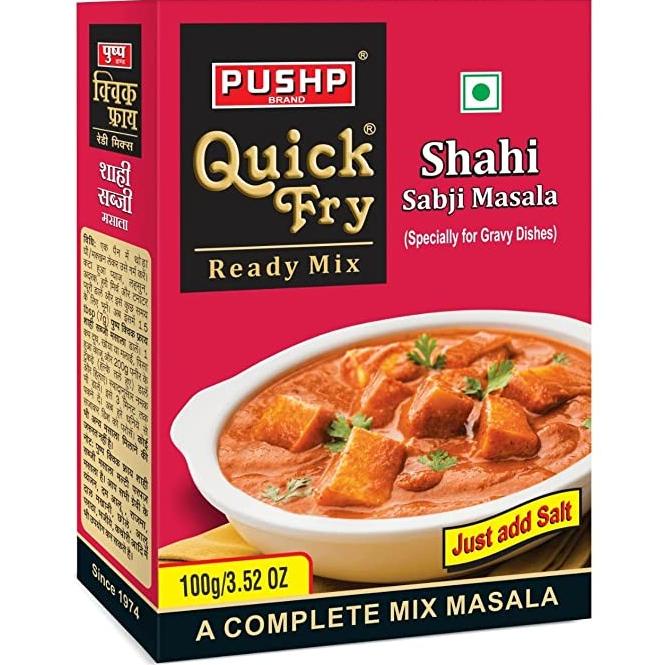 

{{{{{{] PUSHP QUICK FRY SHAHI SABJI MASALA BOX 100 GM