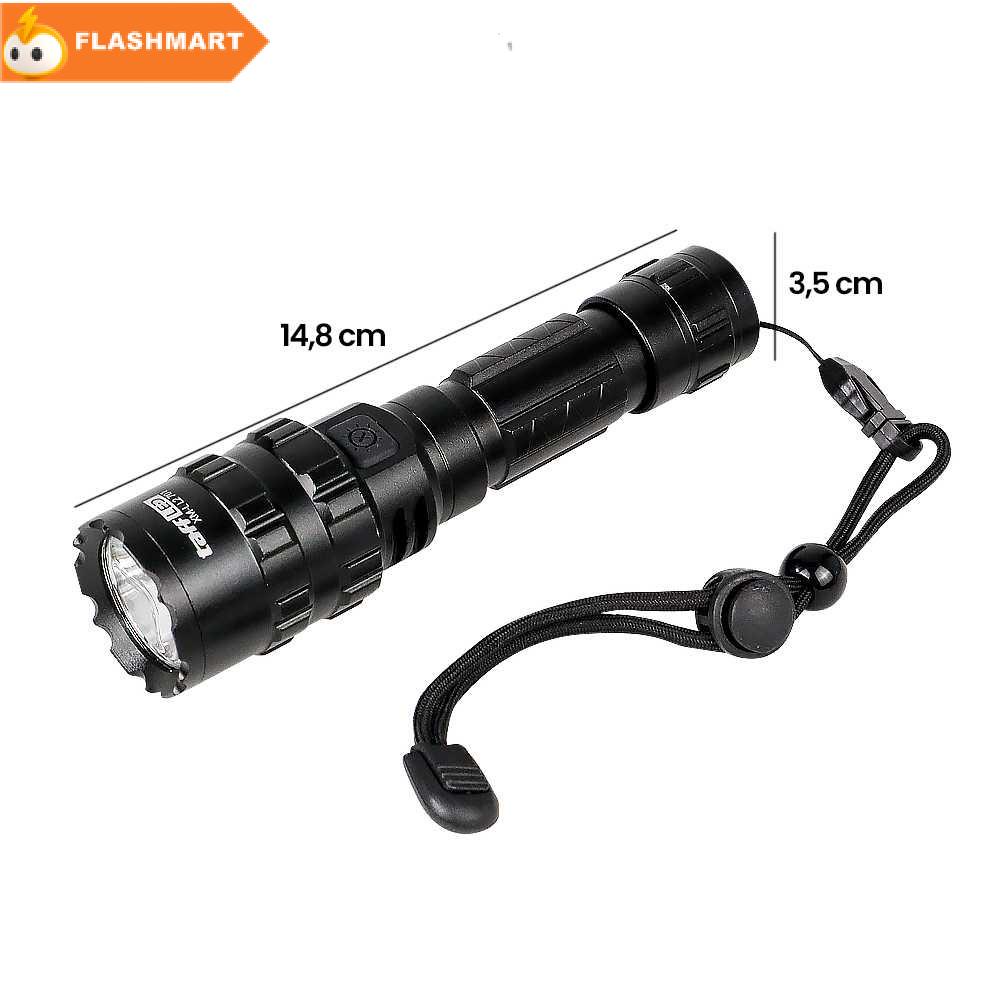 FLASHMART Senter LED Torch Hunting Cree XM-L L2 6500 Lumens - 701