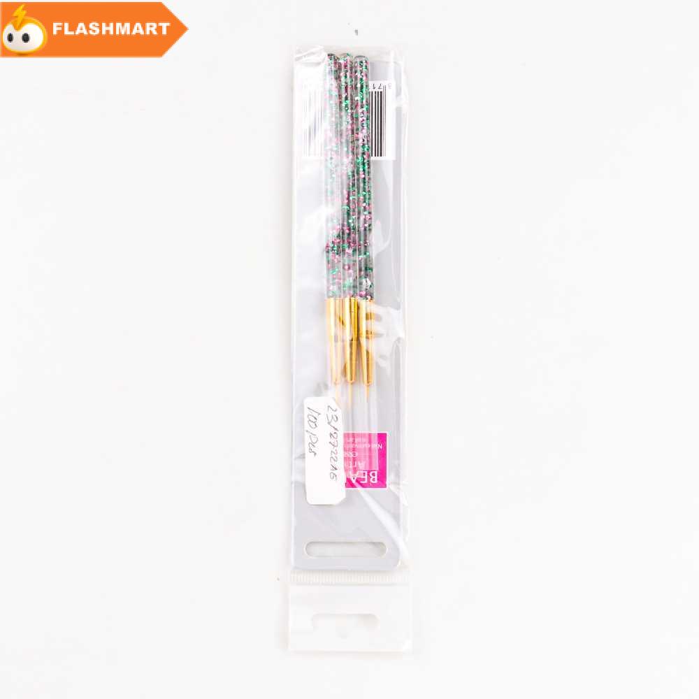 FLASHMART Brush Kutek Kuku Ultra-thin Liner Nail Art 3 PCS - HD042