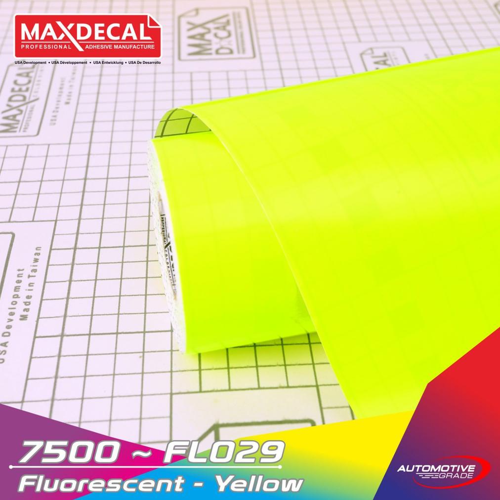 

Maxdecal 7500 029 Yellow Kuning Sticker Skotlet Fluorescent Stabilo