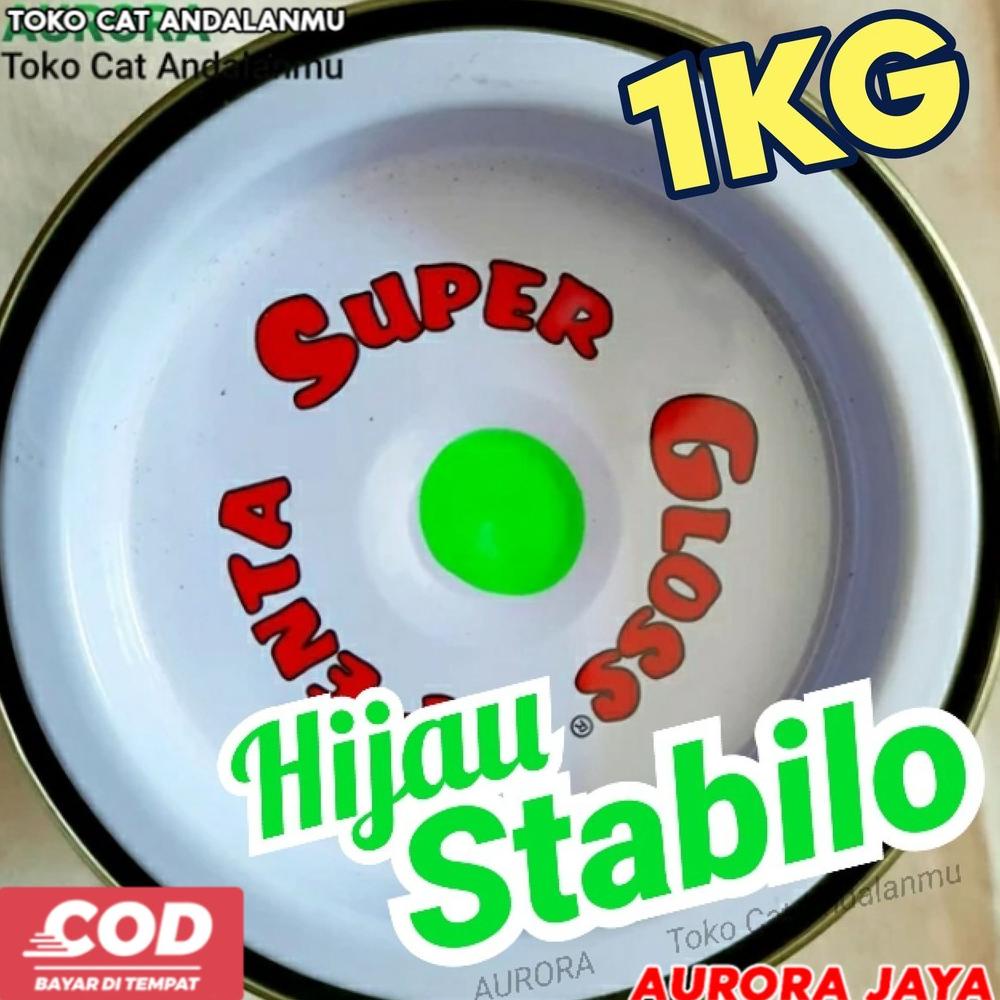 

Cat Penta Super Gloss 1Kg Hijau Stabilo Nc Light Green Fluorent Fluorecent Ijo Skotlet Nyala Cerah - Toko Cat Aurora Jaya