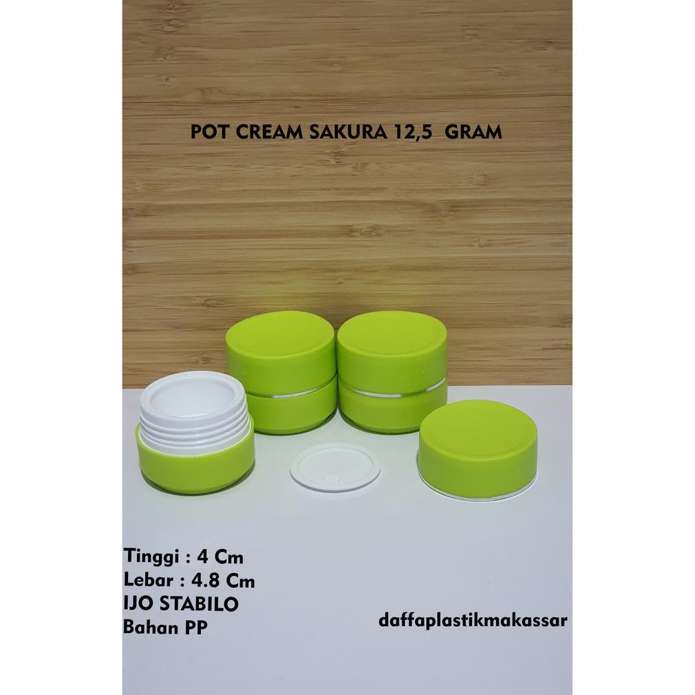 

Pot Sakura 12.5 Gram Ijo Stabilo (Kemasan 25 Pcs)