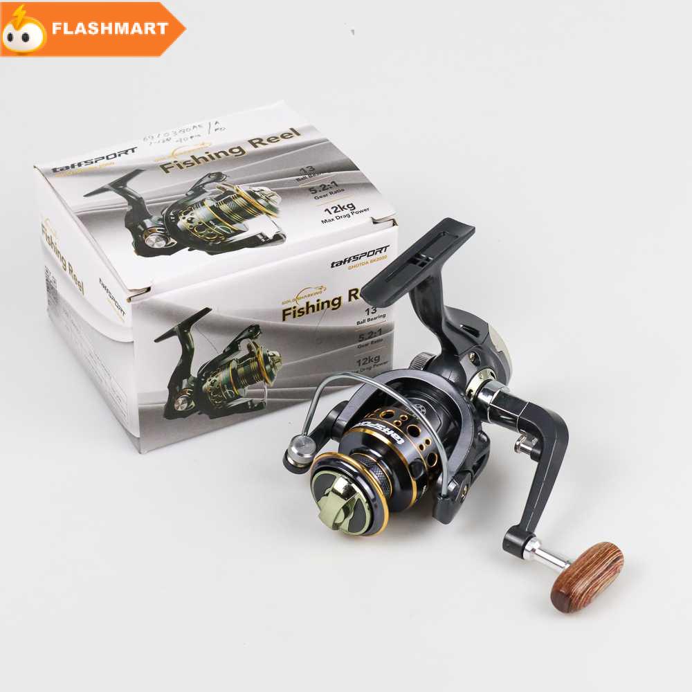 FLASHMART Reel Pancing Spinning Fishing 5.2:1 BB 13 - BK2000