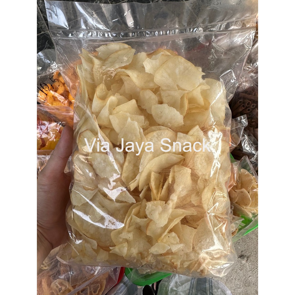 

Keripik Ori Singkong Original Kripik Singkong Orijinal 500g 500 g 1/2 Via Jaya Snack