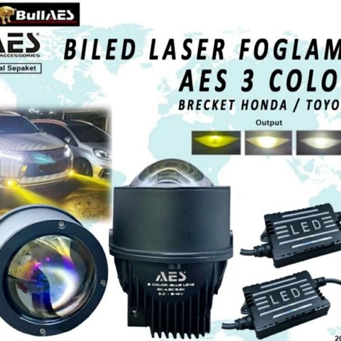 Lampu Foglamp Biled Q3 Aes 45W / Projector Biled Foglamp Aes 3 Inch
