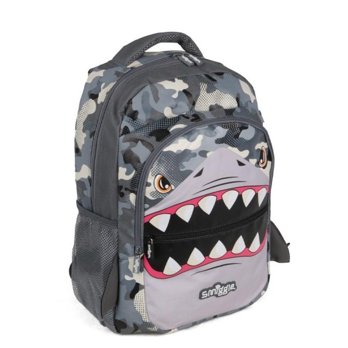 Ransel Smiggle Bag Backpack Budz Shark Original