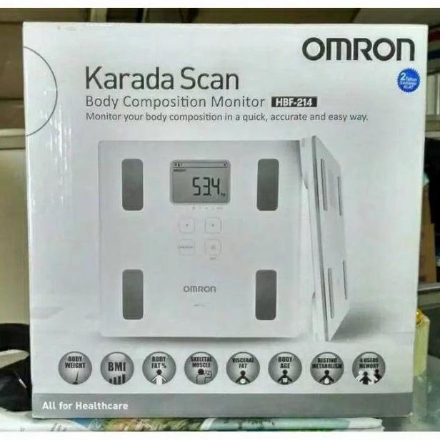 Karada scan omron HBF 214 timbangan omron BMI HBF 214