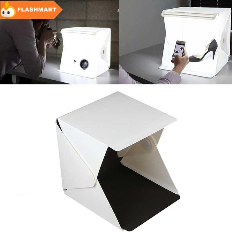 FLASHMART Photo Studio Foto Mini dengan Lampu LED