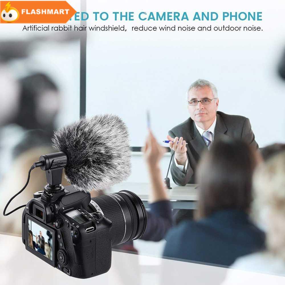 FLASHMART TaffSTUDIO Camera DSLR Shotgun Microphone 3.5mm - MIC-06