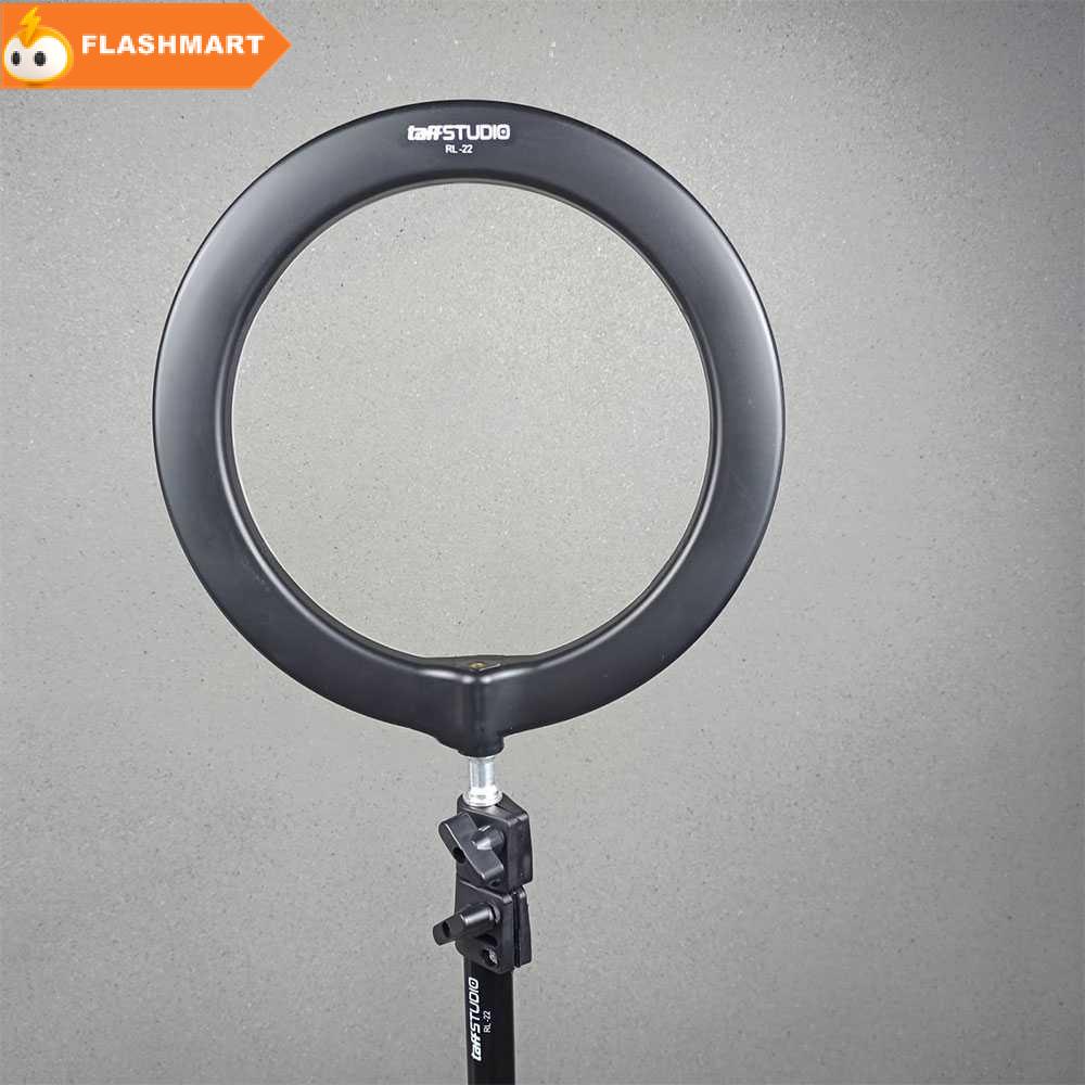 FLASHMART TaffSTUDIO Lampu Halo Ring Light Kamera 120 LED 26cm with Holder - RL-22