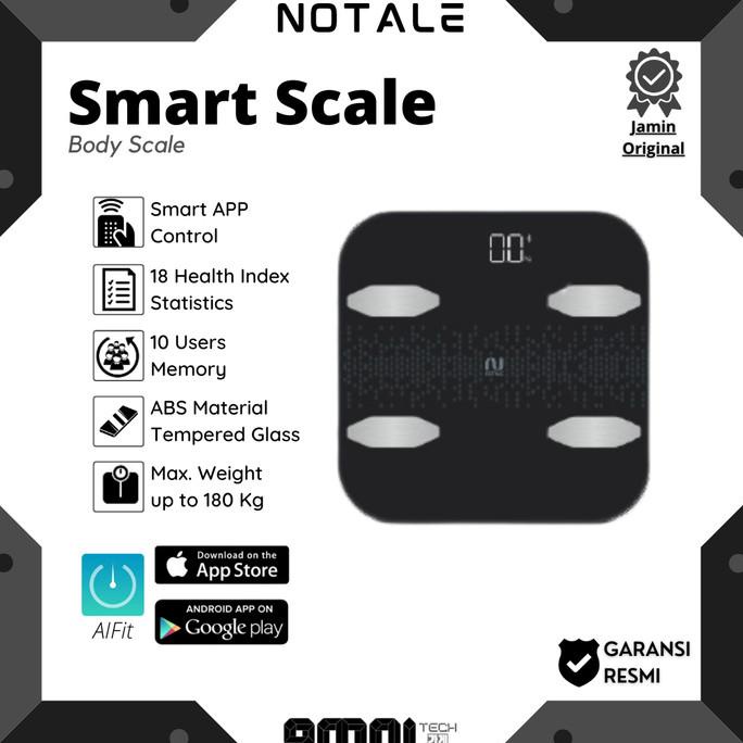 Notale Body Scale BMI Timbangan Badan Smart with APPS ALT Xiaomi