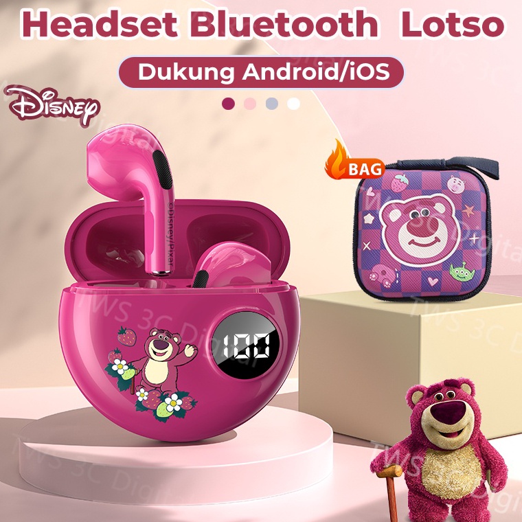 BOOMING Original Disney Headset Bluetooth 5.3 TWS Earphone with Microphone HIFI Stereo Earbuds Digit