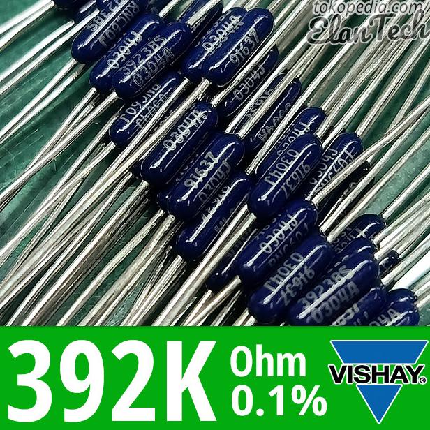 Resistor 392k 0.1% Vishay Dale RNC60 0.25W 392 Kilo Ohm Elan73c Berkualitas