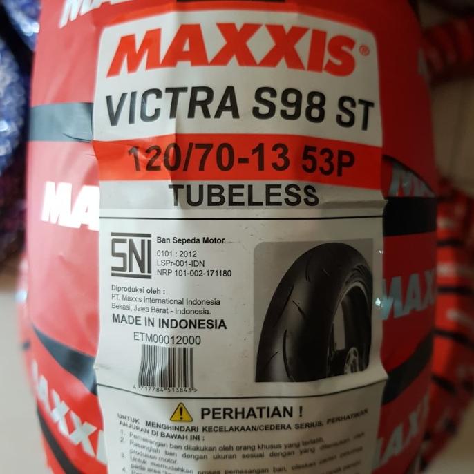 Ban Motor Murah Ban Maxxis Nmax 120/70-13 Victra S98