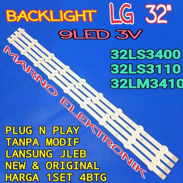 LAMPU BL BACKLIGHT LED TV LG 32 IN 32LS3400 32LS3110 32LM3410