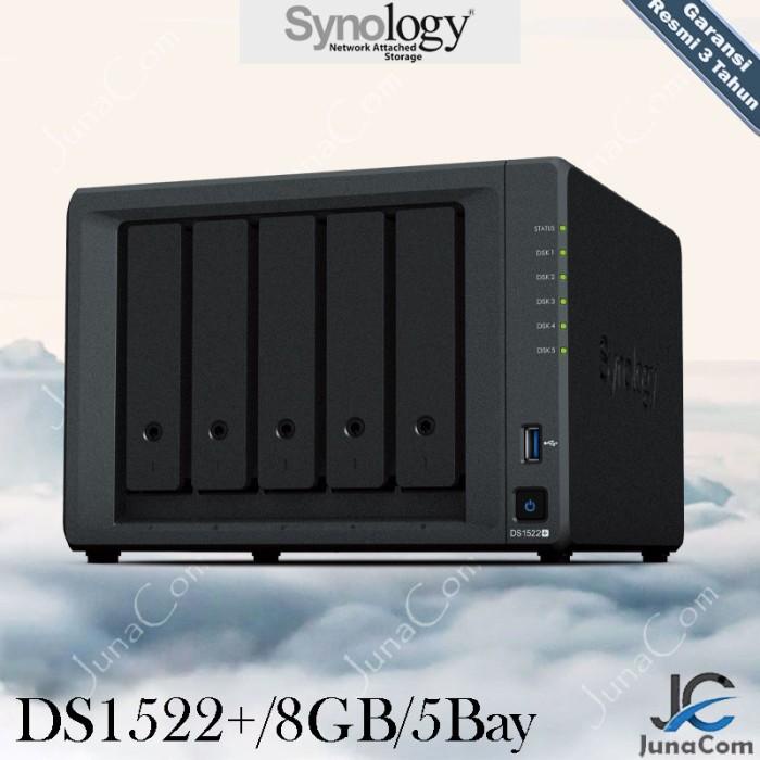 Docking Nas Synology Ds1522+ - 8Gb 5Bay Nas Synology Ds-1522+