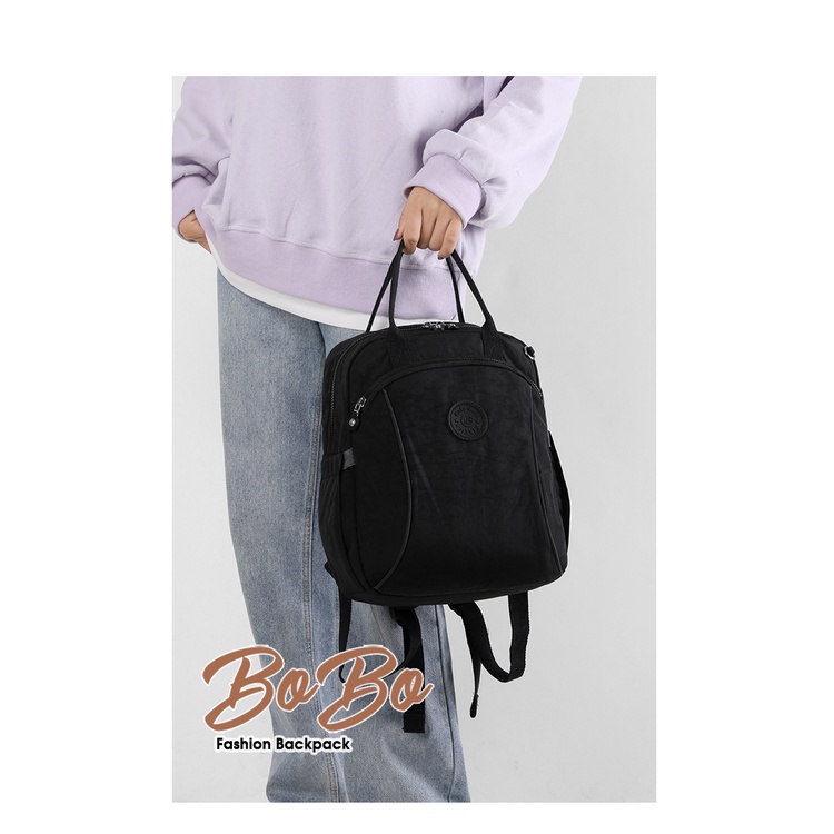 Tas ransel BOBO FASHION 1813 Tas Ransel Original Import Ransel Laptop 12 in Nilon Waterproof