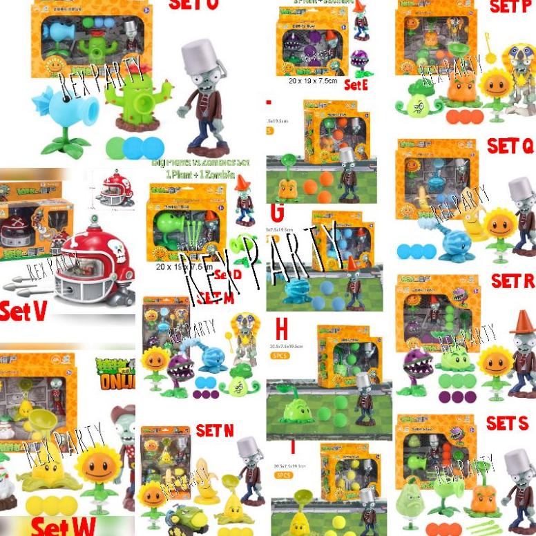 Plants vs Zombies/Mainan Plants vs zombies besar/ Plants vs Zombies Set/Plants vs Zombies toy/Plants