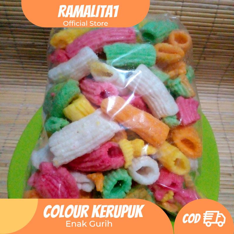 

Snack Kerupuk Warna Kiloan Cemilan Keripik Jajanan Enak Gurih Asin 250gr HALAL