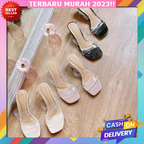 Sepatu Cewek Bot Hils Ootd Fasion Both Hitam Boot Hak Hels Tinggi 6Cm Boots Wanita Korea Kekinian Te