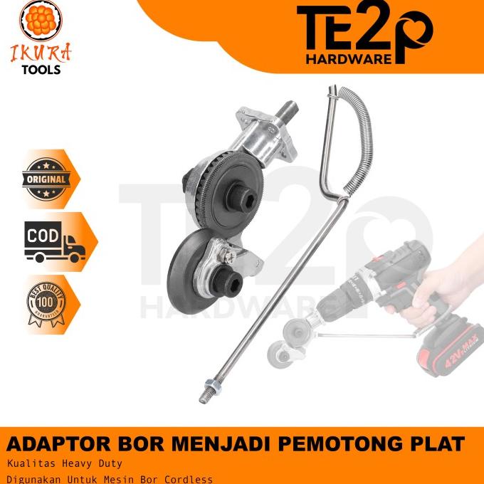 Pemotong plat seng adaptor ke mesin bor adapter gunting metal sheet