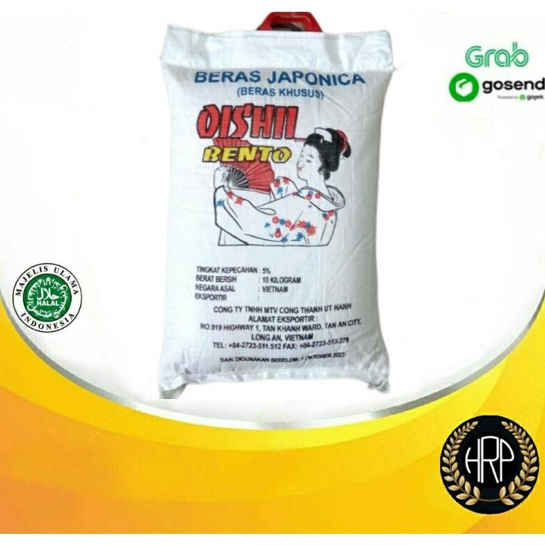 

Beras Jepang Oishii Bento 10kg REPACK | Beras Sushi | Japonica Oishi Bento Best Seller