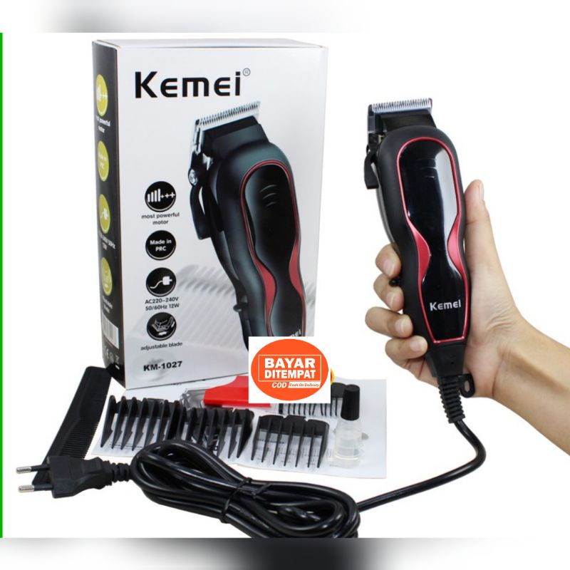 Mesin cukur rambut kemei km-1027 Siap Kirim