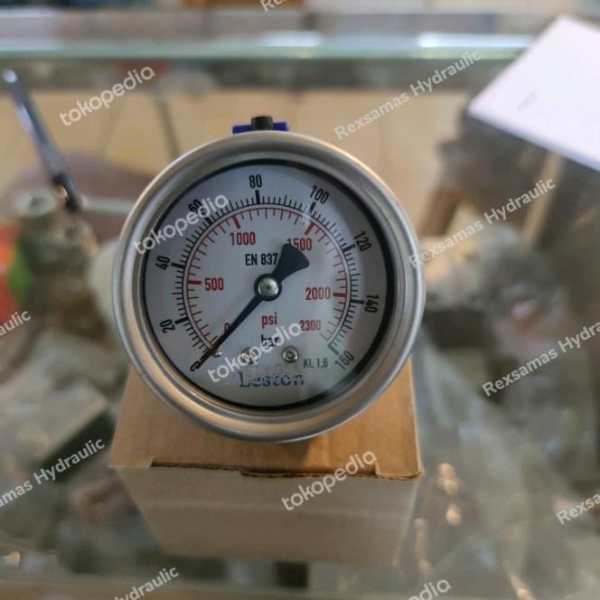 Pressure Gauge 2,5 Inch- 160 Bar-Payung Leston ( Non Flange)