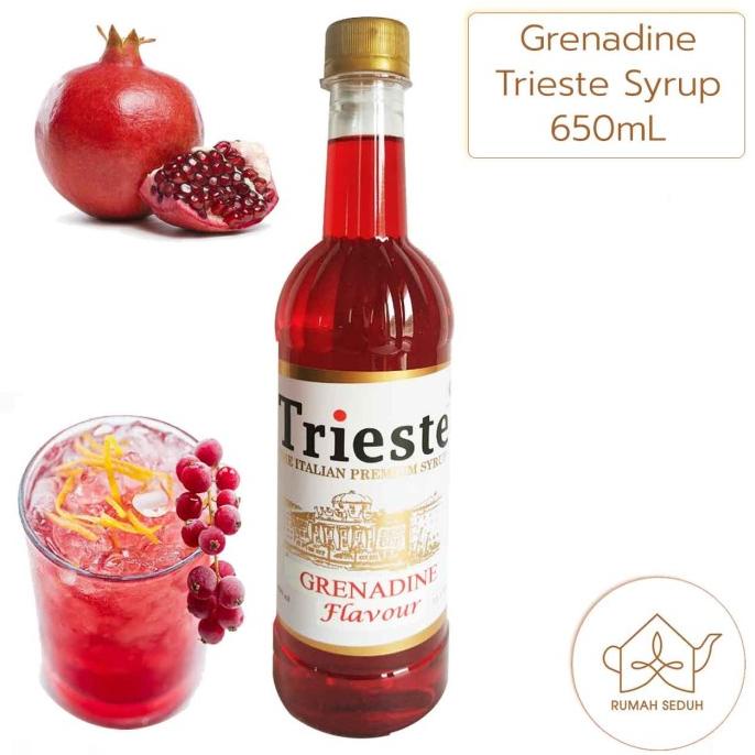 

650mL Sirup Grenadine merk Trieste - Delima Pomegranate Syrup