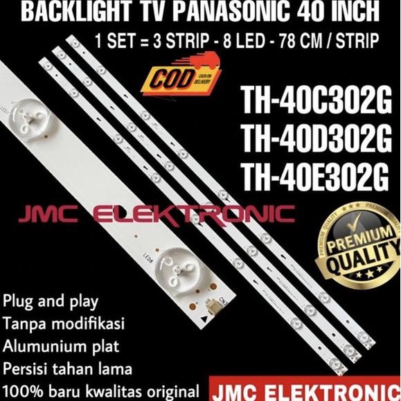 LAMPU BACKLIGHT TV PANASONIC TH 40C304G TH 40D302G LED BACKLIGHT TV PANASONIC TH 40C304G TH 40D302G