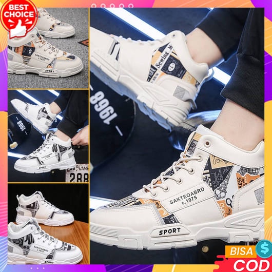 De.Co L-24 Sepatu Pria Sepatu Cowok Kasual Olahraga Ringan  Murah Original Man Sneakers Sports Footw