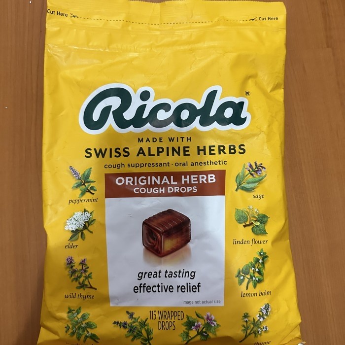 

[Ready Stock] Ricola Original Natural Herb Cough Drops 130 Drops