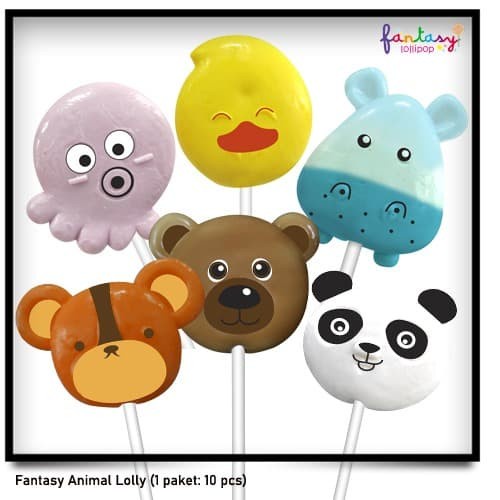 

Permen Fantasy Lollipop Animal Lolly (1 Paket = 10 pcs)