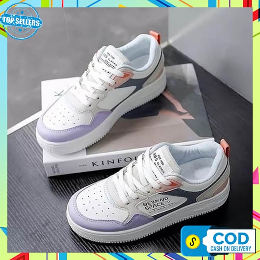 Sepatu Wanita  Q-11 Original Sneakers Cewek Fashion Running  Korea Sporty Sepatu Olahraga Wanita Ter