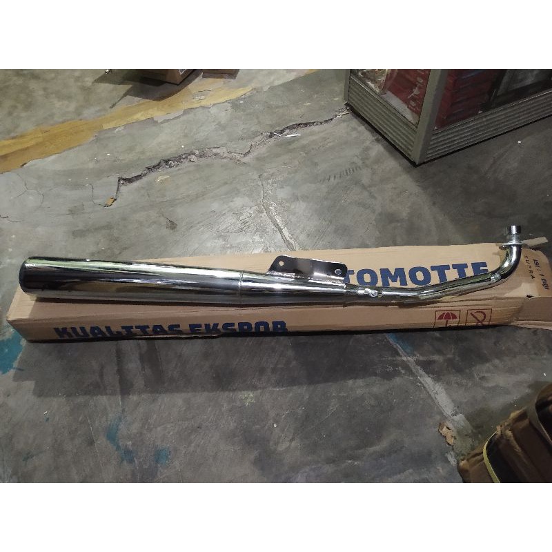 KNALPOT SUPRA X LAMA STANDAR HARIAN CROM KNALPOT SUPRA X LAMA