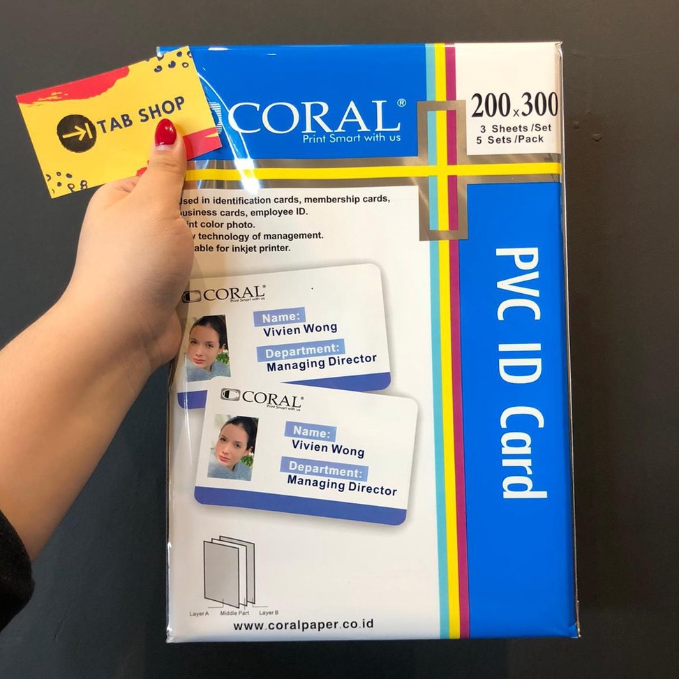 

STOK TERBARU CORAL PVC ID CARD