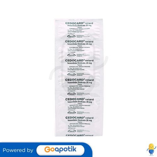 CEDOCARD RETARD 20 MG STRIP 10 TABLET