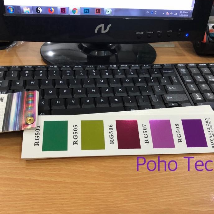 

HOT STAMPING FOIL ROYAL GLORY Pita Foil Kode 3 5 6 Poly Emboss uk 64cm