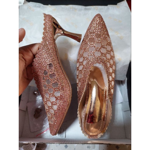 Sendal Pesta Selop Be Bob Rosegold (pernah 1x pakai masih bagus n nyaman)