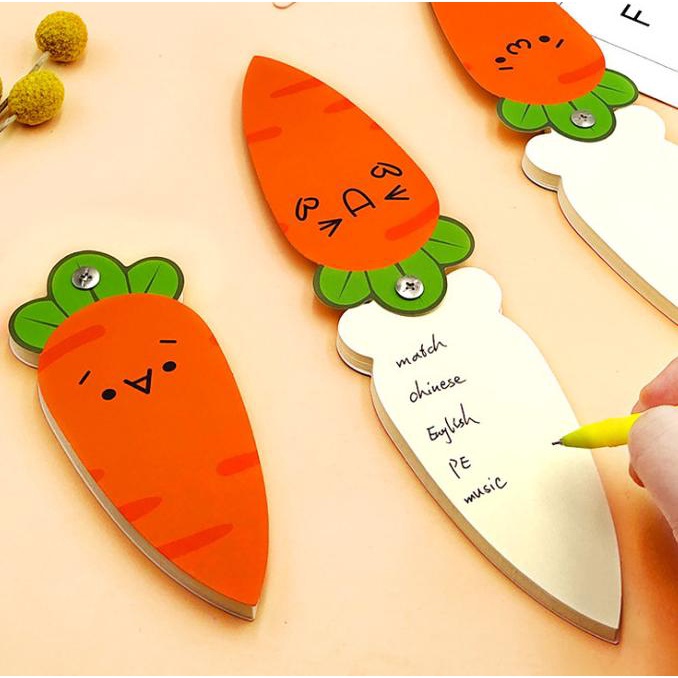 

Sticky Notes Wortel Lucu Memo Tempel Carrot