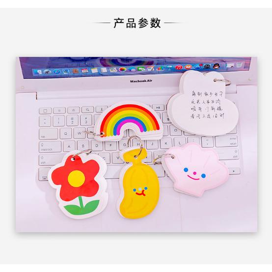 

Gantungan Memo Pad Notepad Cute Rainbow Fruits