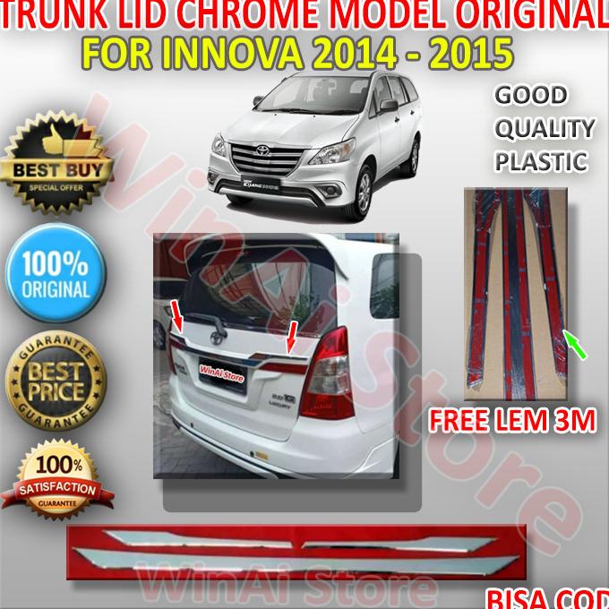 Trunk Lid Trunklid-Lis Pintu Belakang Innova 2014-2015 Model Original