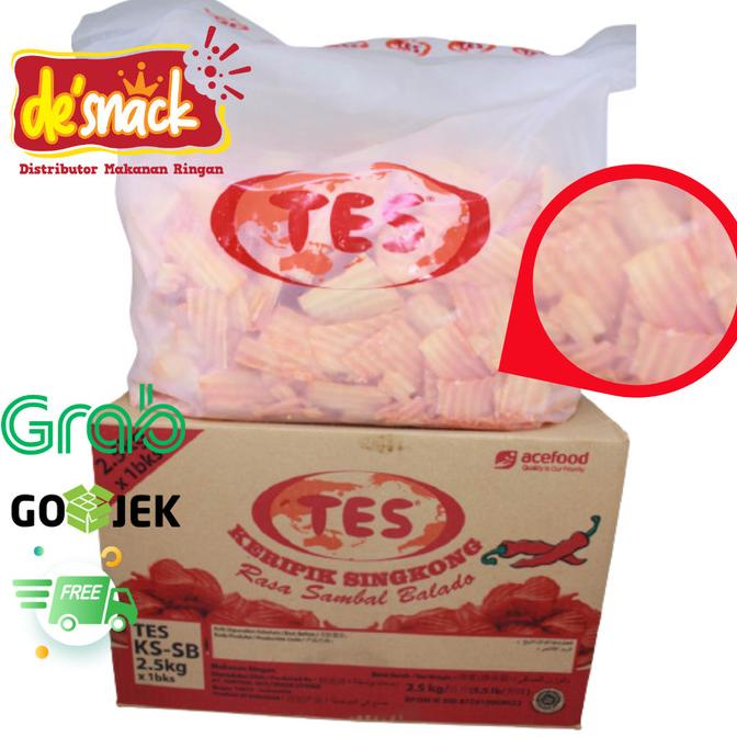 

Distributor/Grosir/Snack/Cemilan/Kripik Singkong Balado Merek TES