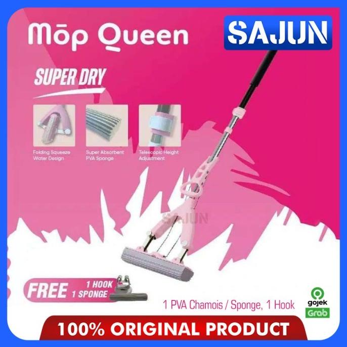 Mop Queen by Stein Alat Pel Lantai Sponge Chamois MopQueen