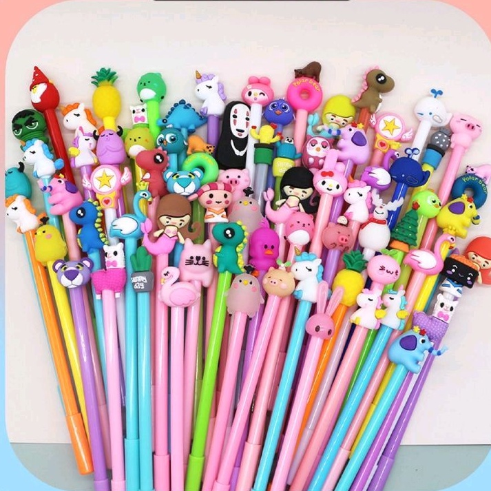 

pulpen/bulpen/ballpoin/pena gel karakter anak lucu 1 pcs