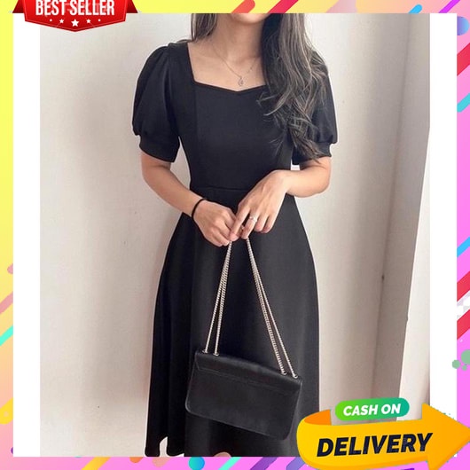 Dress Wanita Terbaru 2023 Korean Style Dewasa Dres Pendek Cewek Korea Import Baju Pesta Modern Longd
